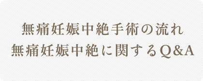 中絶手術の流れ